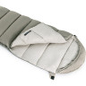 Ультралёгкий спальный мешок NATUREHIKE CNK2350WS023 M400 хлопковый с капюшоном весна осень зеленый, молния справа 6927595776087